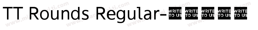 TT Rounds Regular字体转换